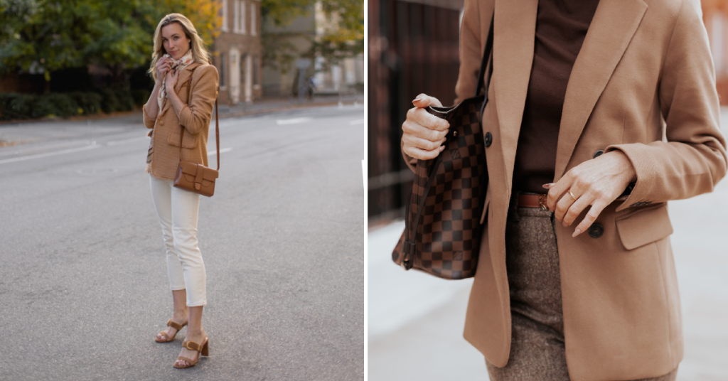 How to Wear Brown Blazer